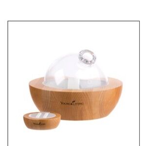 Young Living Wooden and Clear Glass Diffuser